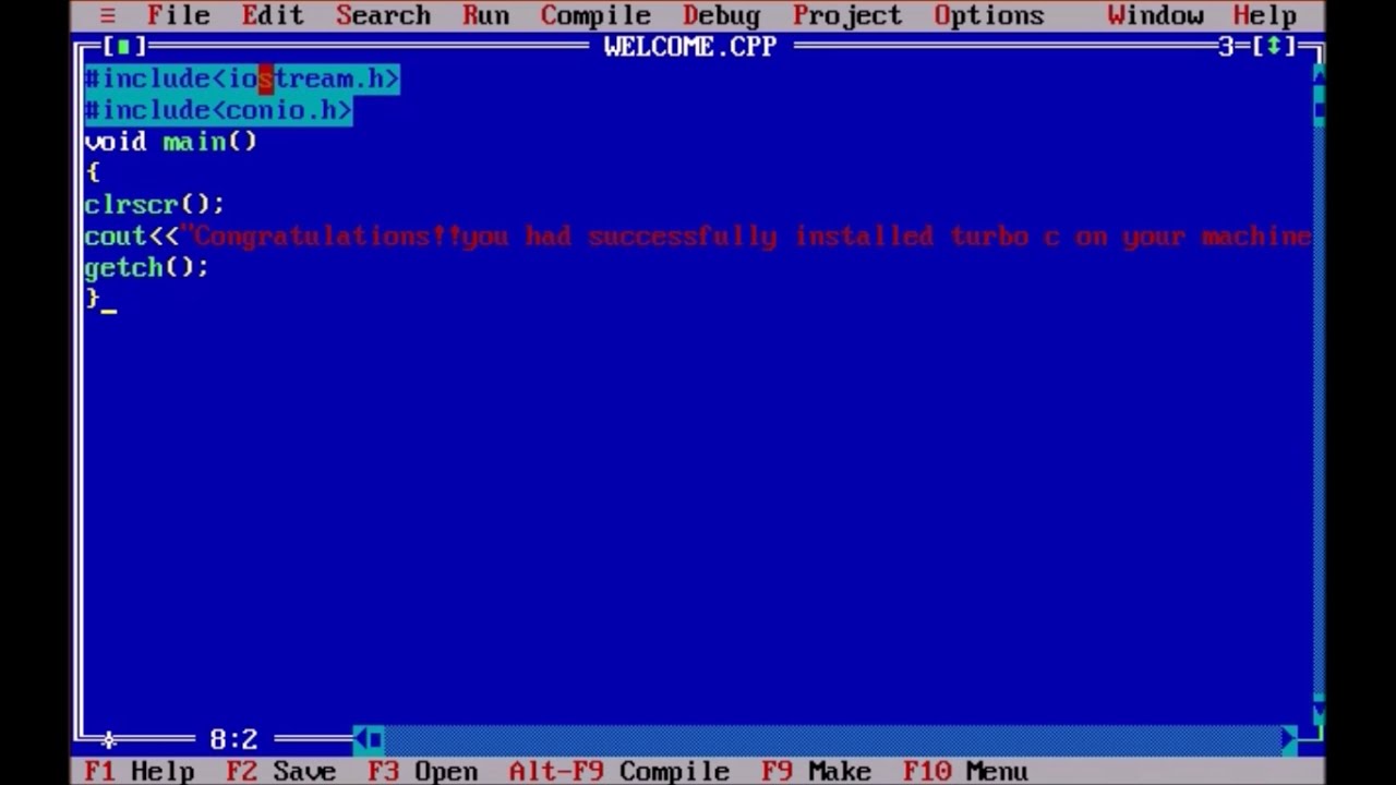 turbo c compiler windows 10